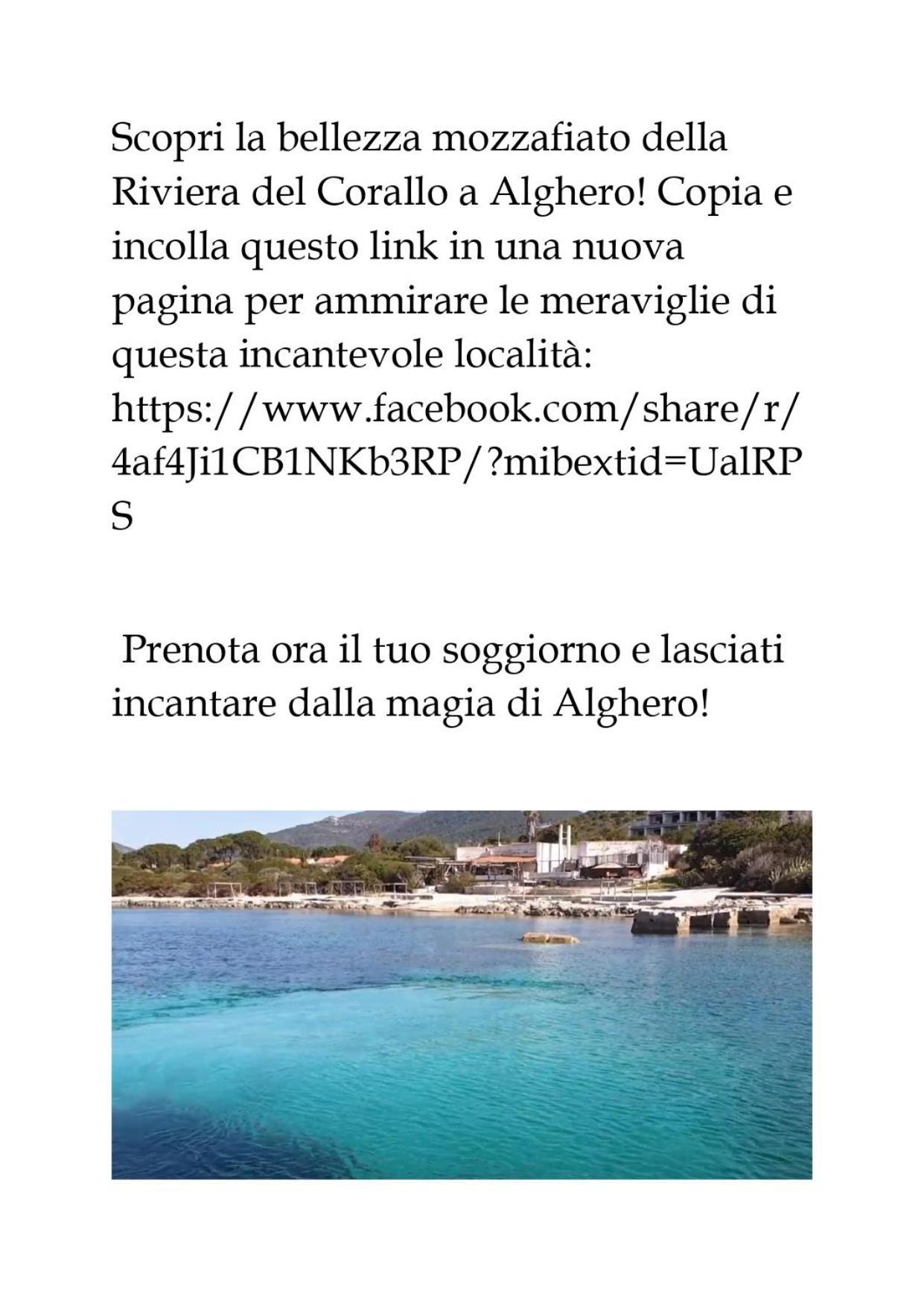 Apartmán S'Aneddu E Oro Alghero Exteriér fotografie
